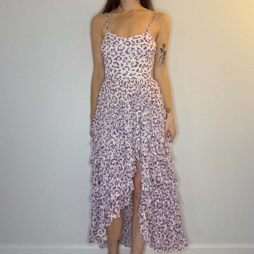 Rococo Sand Purple Animal Print Dress (small)